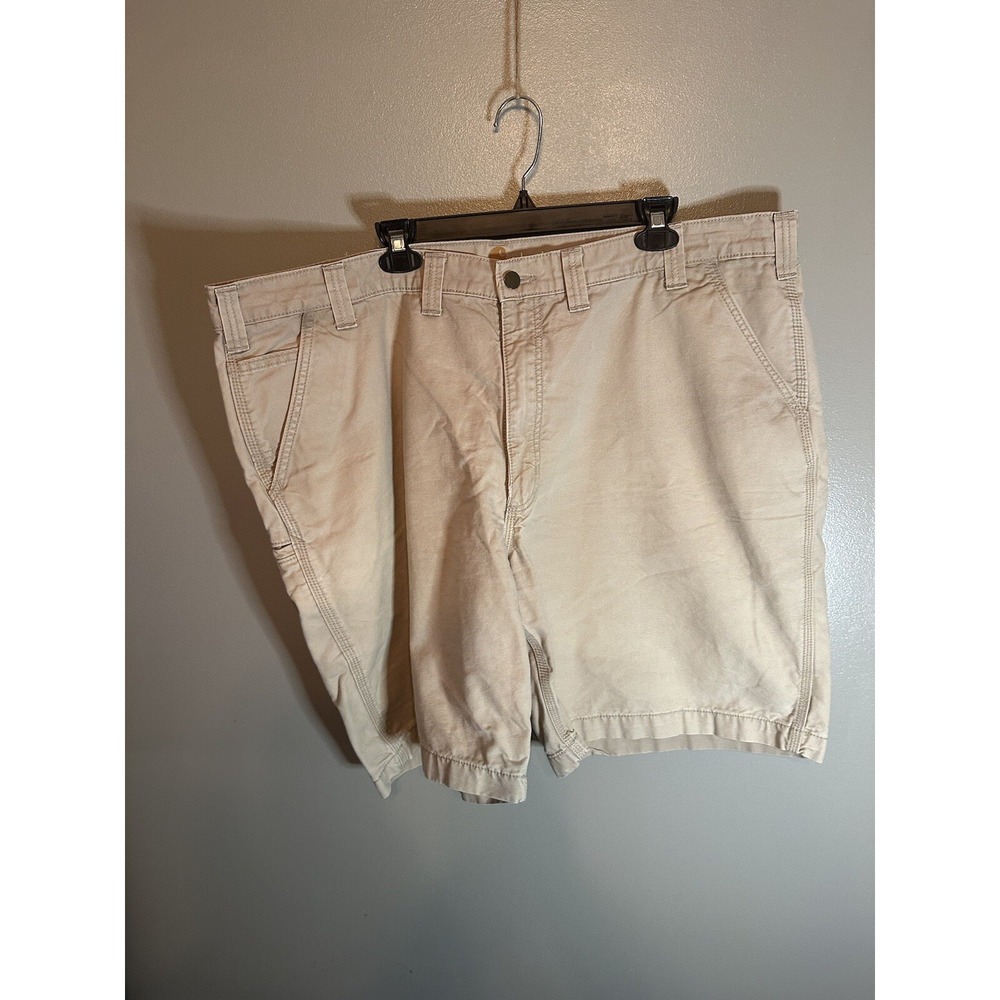 Carhartt Canvas Shorts Mens 46 Relaxed Fit Cotton Work Hiking Outdoor 10" Inseam